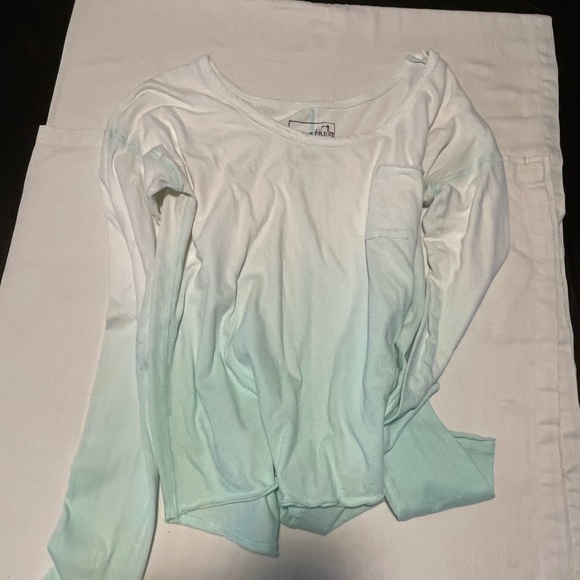 We The Free long sleeve minty bayalage T-shirt - Picture 5 of 9